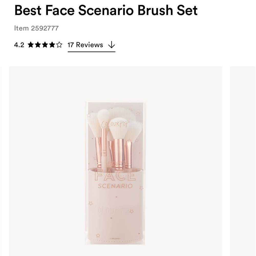 Colourpop brush set